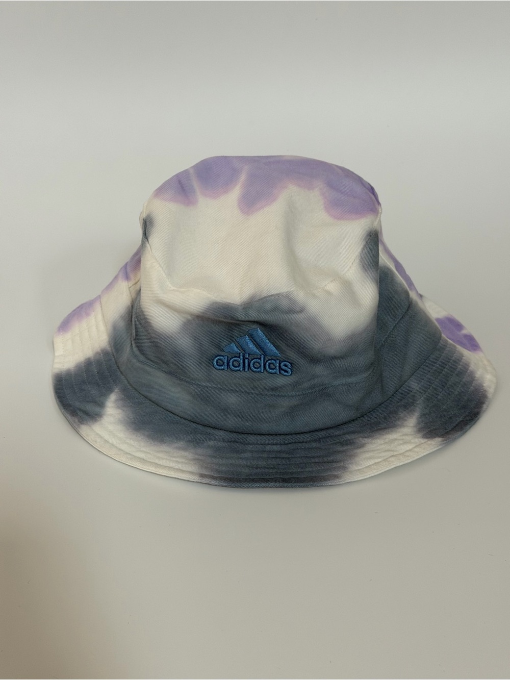 Adidas Tie-Dye Bucket Hat in Purple and Gray